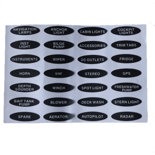 Schakelpaneel kunststof 12V